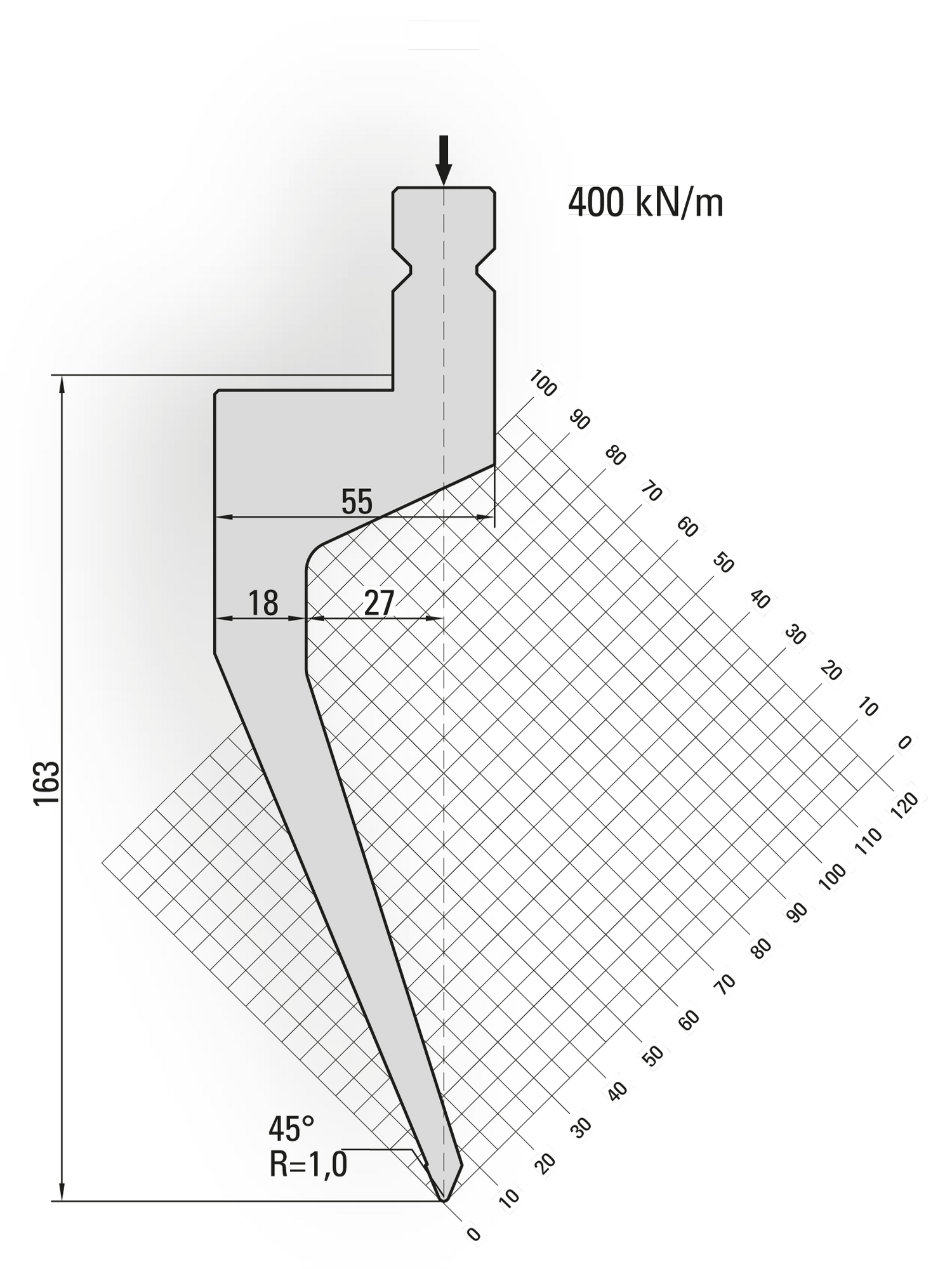 Lengte: 515mm - Gewicht: 15.3 kg