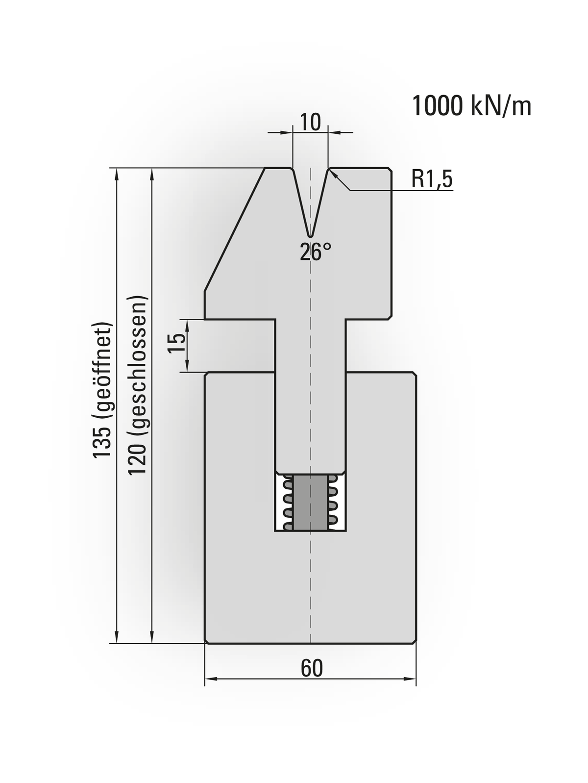 Lengte: 835mm - Gewicht: 42.4 kg