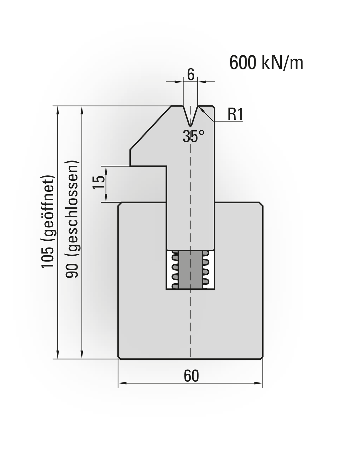 Lengte: 835mm - Gewicht: 29.9 kg