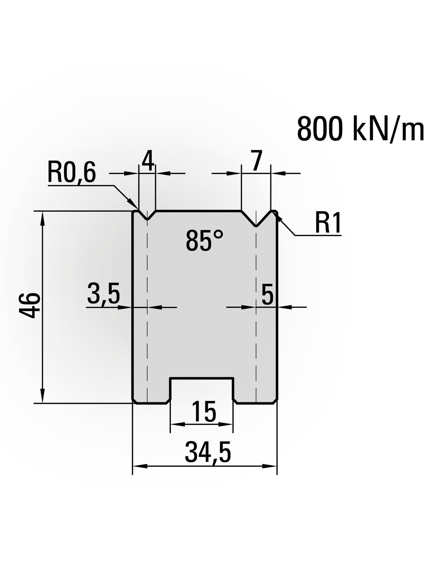 Lengte: 415mm - Gewicht: 4.8 kg