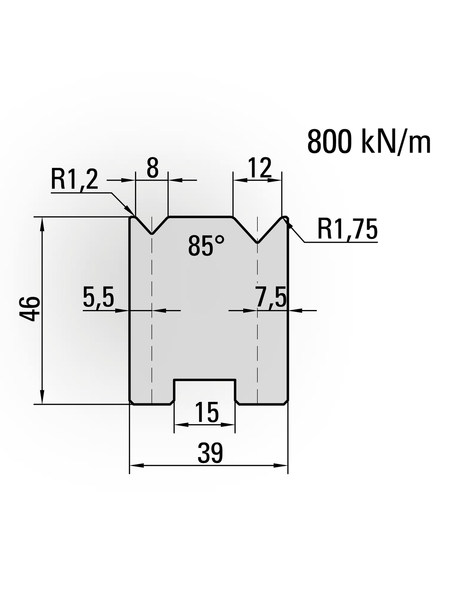 Lengte: 415mm - Gewicht: 5.4 kg