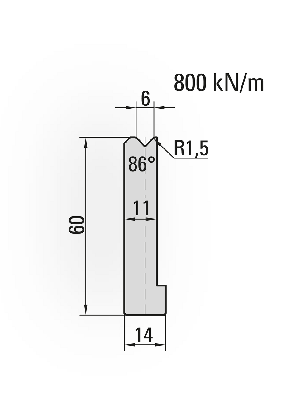 Lengte: 415mm - Gewicht: 2.2 kg