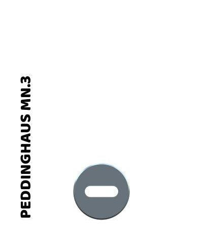 Peddinghaus matrijs mn.3 ovaal 13.2mmx21.2mm bovenaanzicht