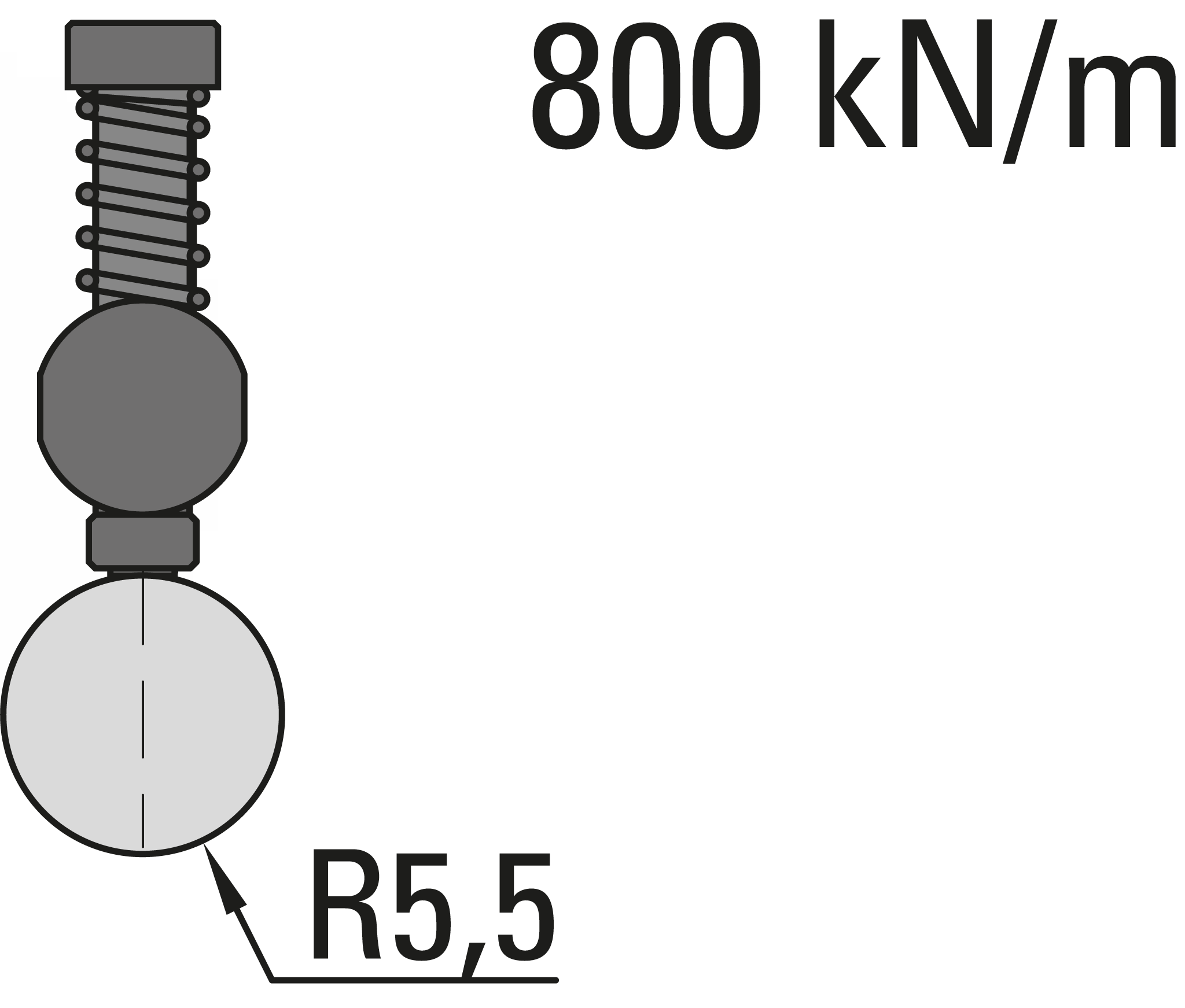 Lengte: 415mm - Gewicht: 0.35 kg