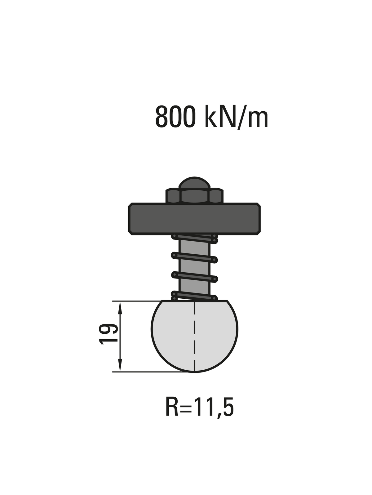 Lengte: 415mm - Gewicht: 1.2 kg