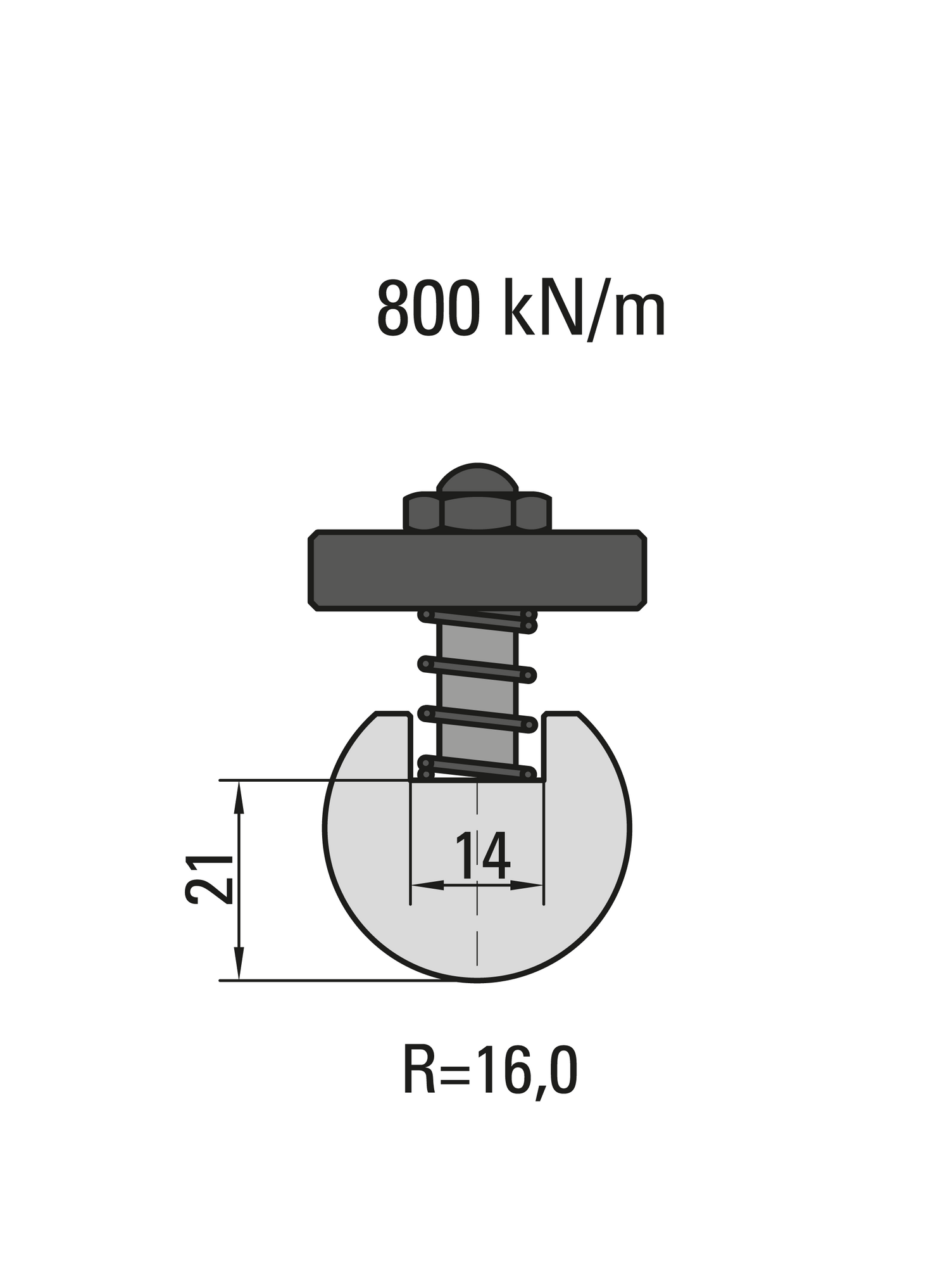 Lengte: 415mm - Gewicht: 2.1 kg