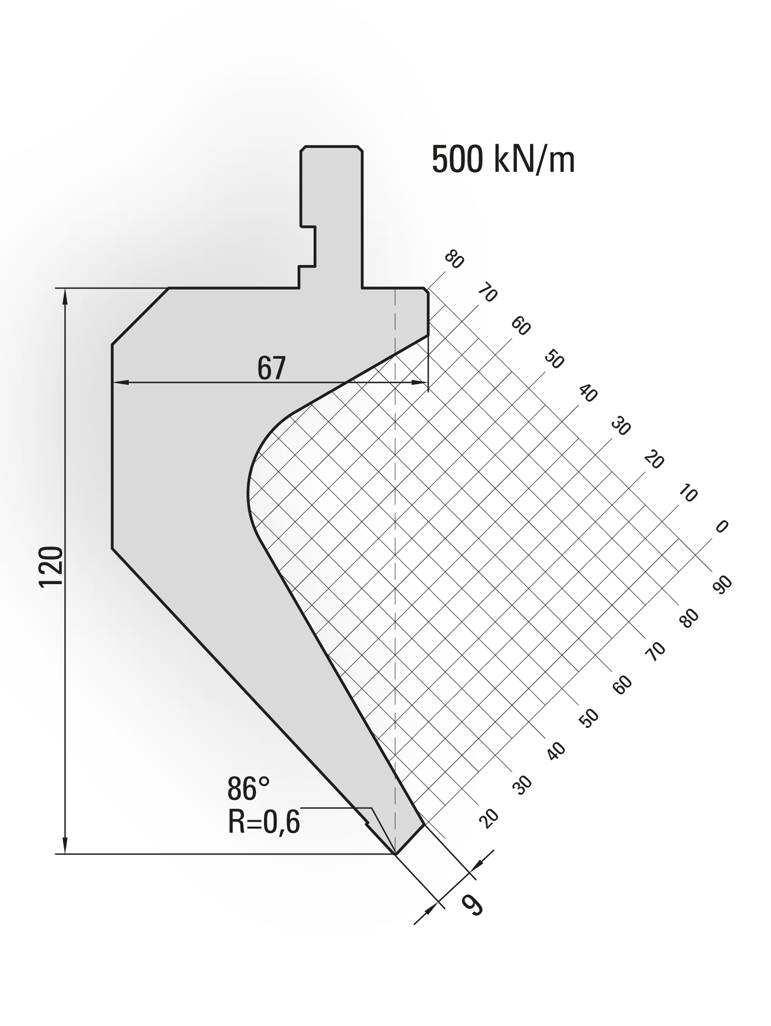 Lengte: 415mm - Gewicht: 13.2 kg