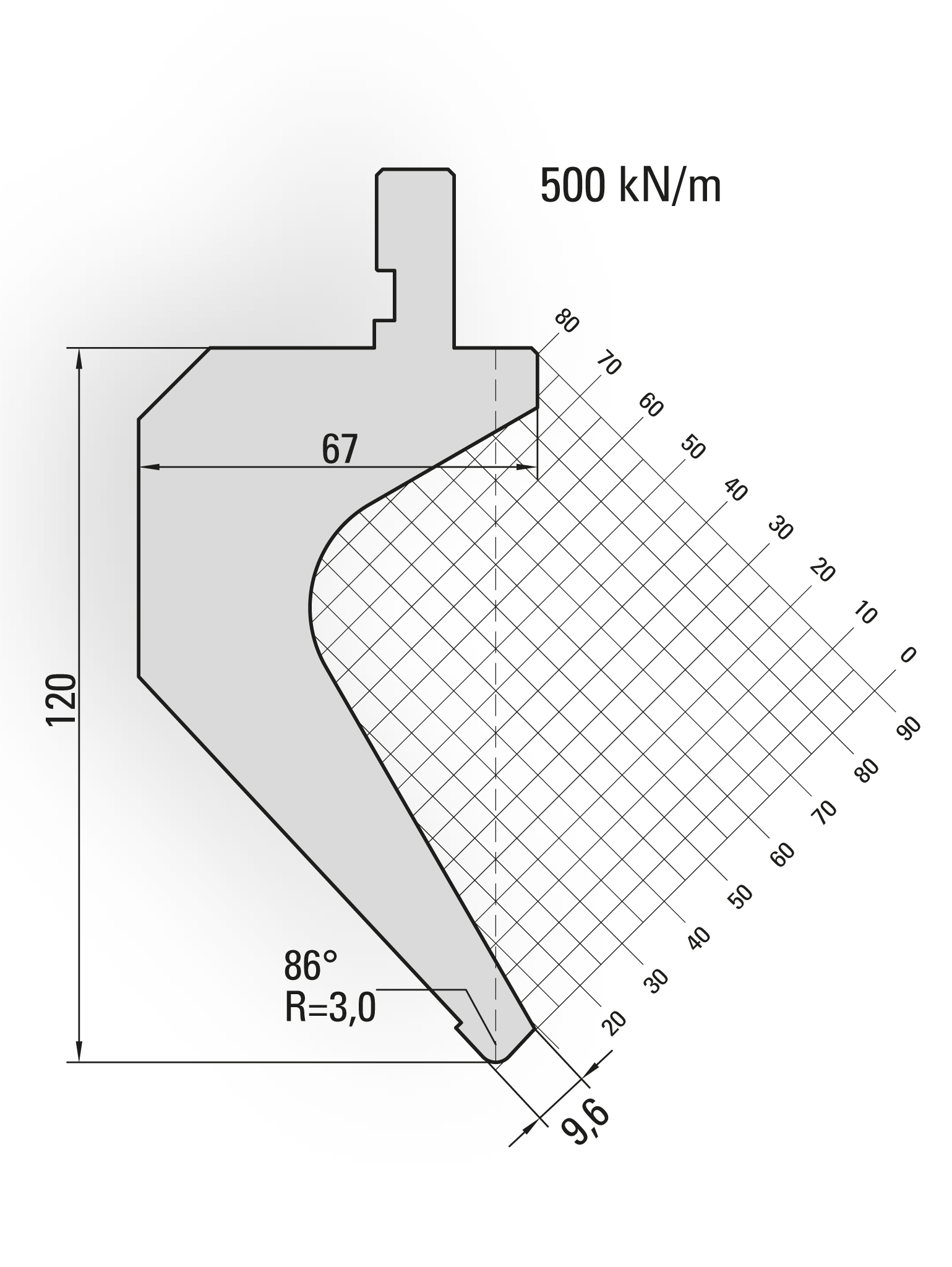 Lengte: 415mm - Gewicht: 13.2 kg