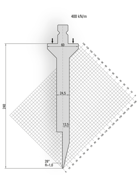 Lengte: 100mm - Gewicht: 4.8 kg