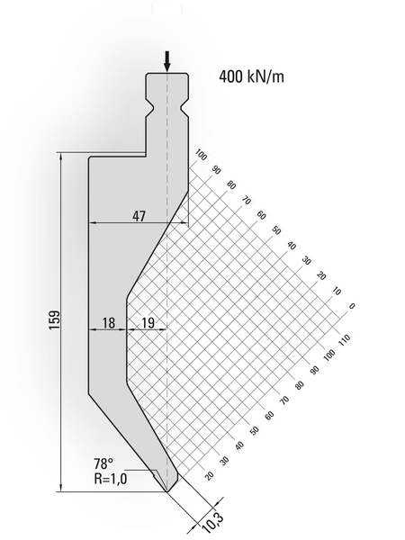 Lengte: 510mm - Gewicht: 18.7 kg