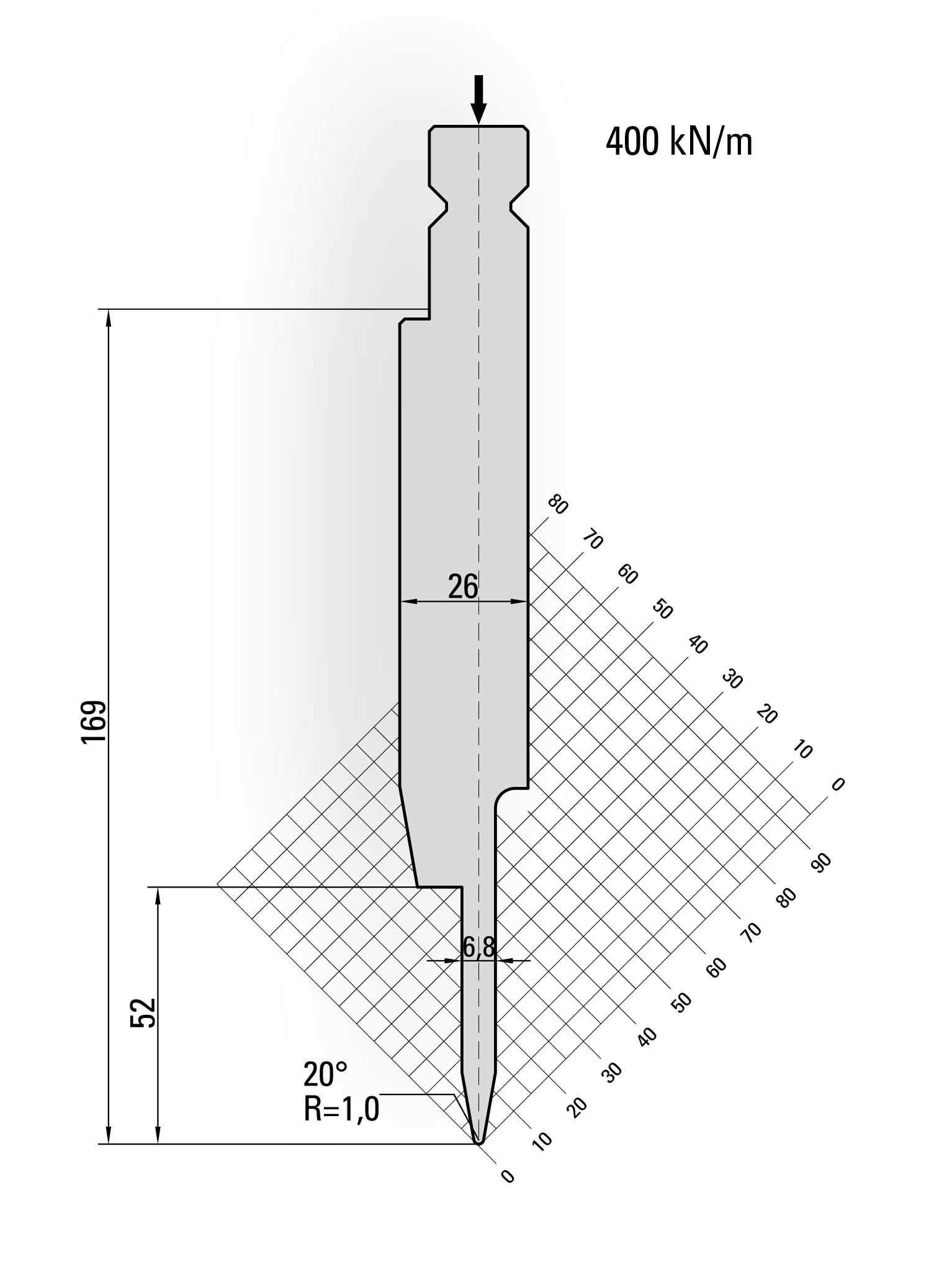 Lengte: 250mm - Gewicht: 7.8 kg