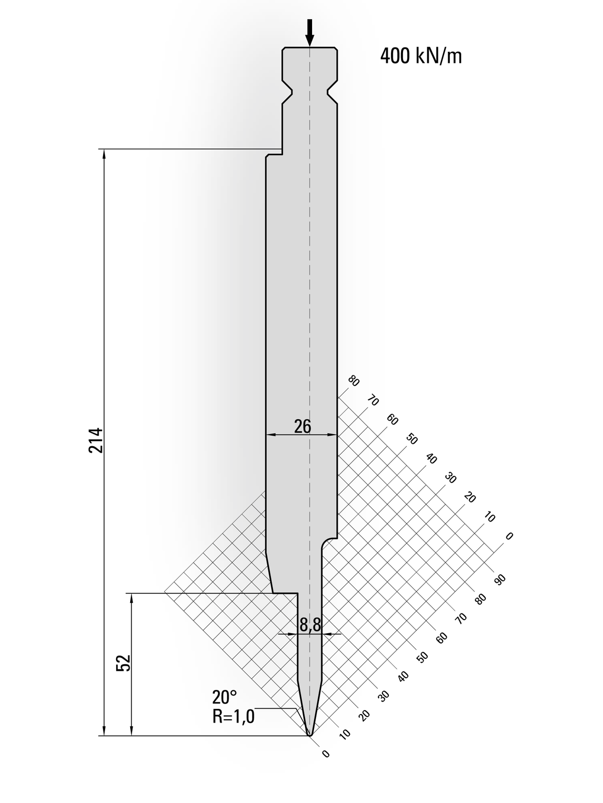 Lengte: 250mm - Gewicht: 10.4 kg