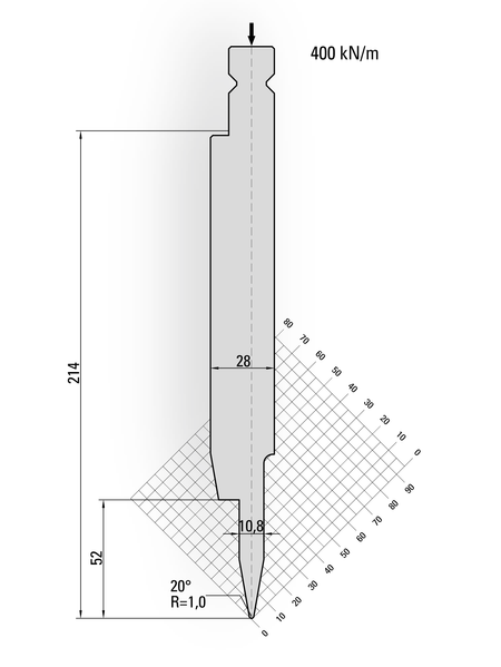 Lengte: 250mm - Gewicht: 11.1 kg