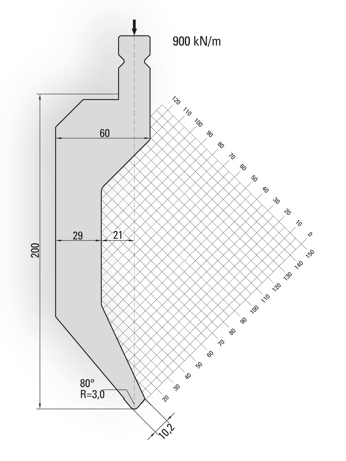 Lengte: 100mm - Gewicht: 5.6 kg