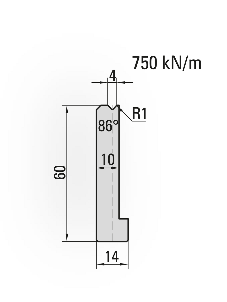 Lengte: 835mm - Gewicht: 2.1 kg