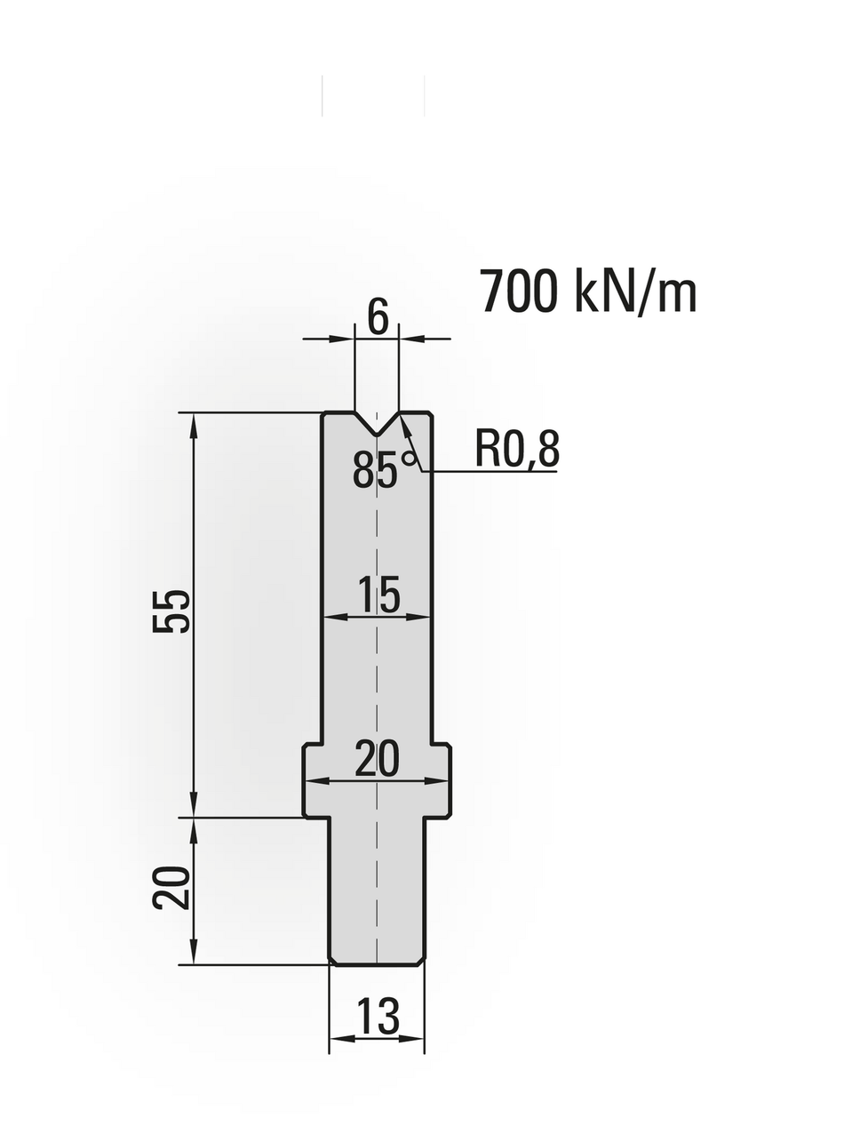 Lengte: 100mm - Gewicht: 0.9 kg