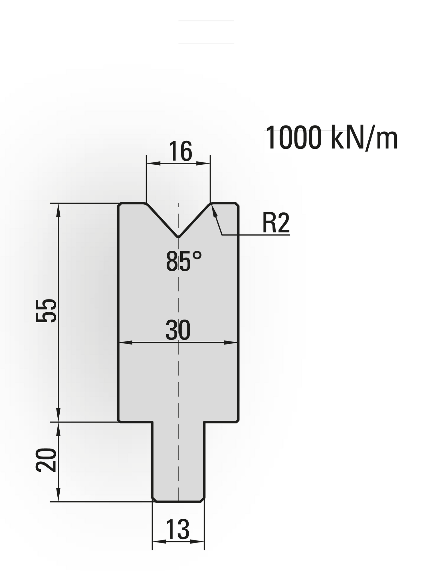 Lengte: 100mm - Gewicht: 1.5 kg