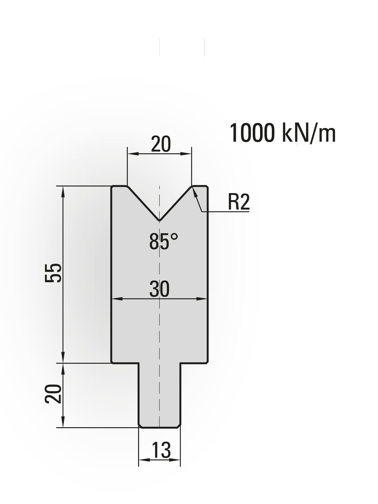 Lengte: 100mm - Gewicht: 1.5 kg