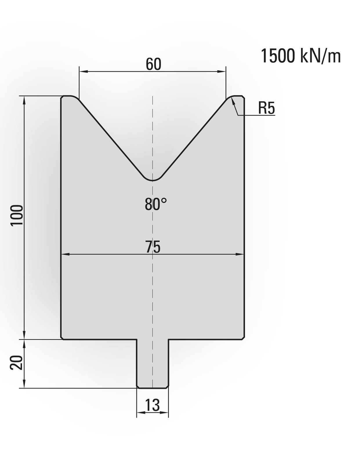 Lengte: 100mm - Gewicht: 5.2 kg