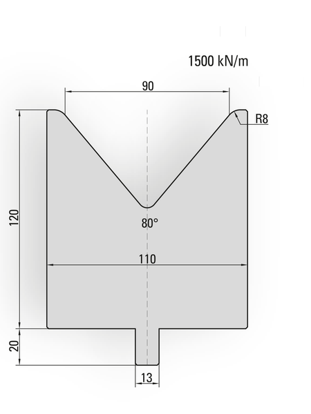 Lengte: 100mm - Gewicht: 8.5 kg