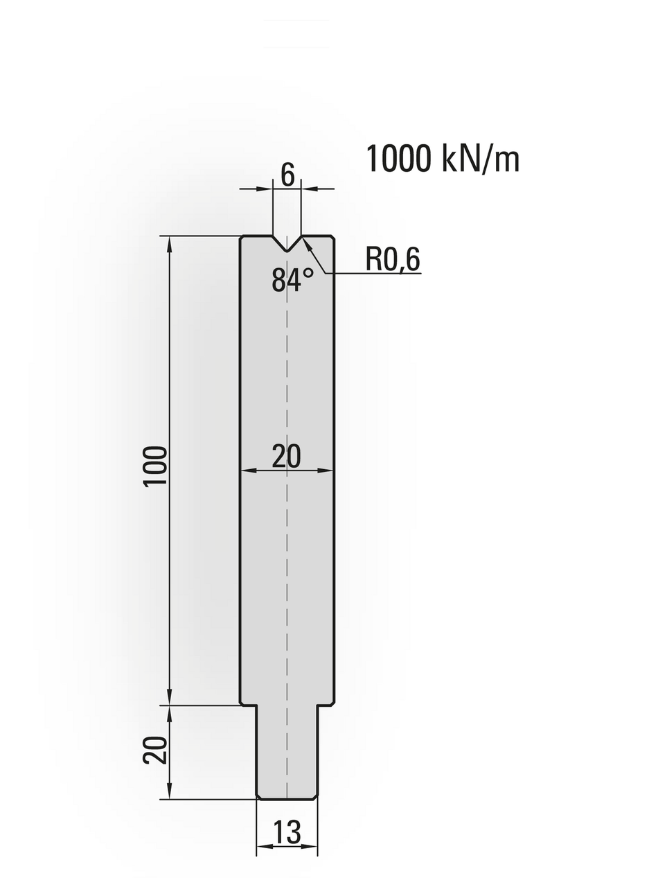 Lengte: 100mm - Gewicht: 1.8 kg