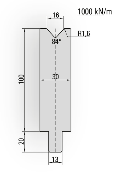 Lengte: 100mm - Gewicht: 2.5 kg