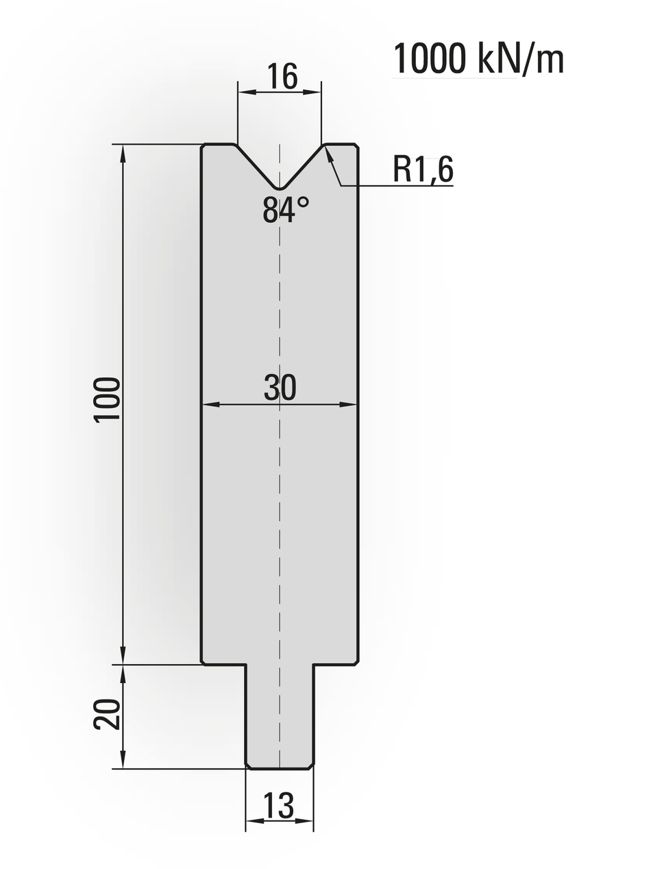 Lengte: 100mm - Gewicht: 2.5 kg