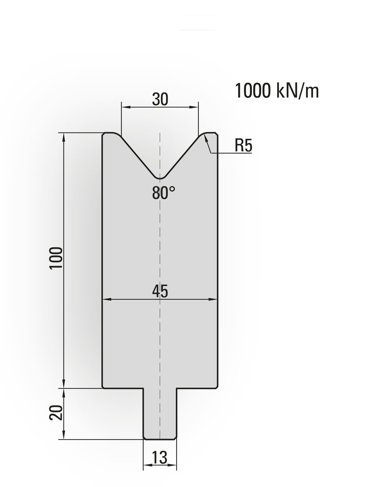 Lengte: 100mm - Gewicht: 3.5 kg