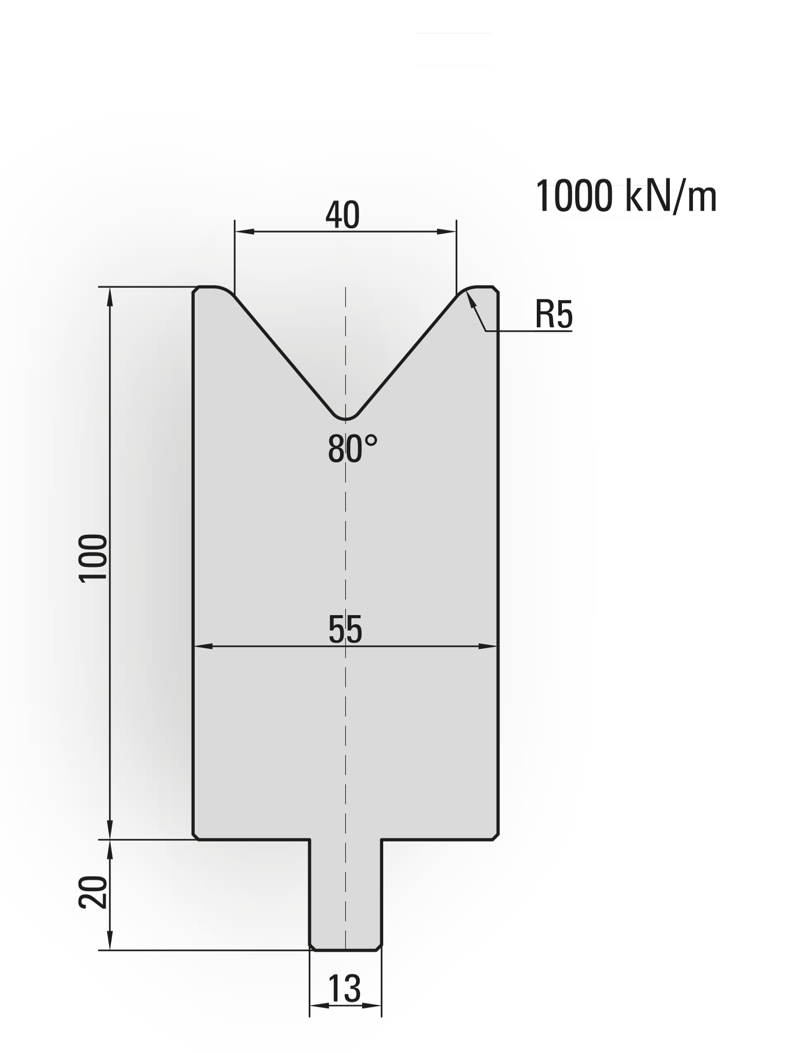 Lengte: 100mm - Gewicht: 4.1 kg