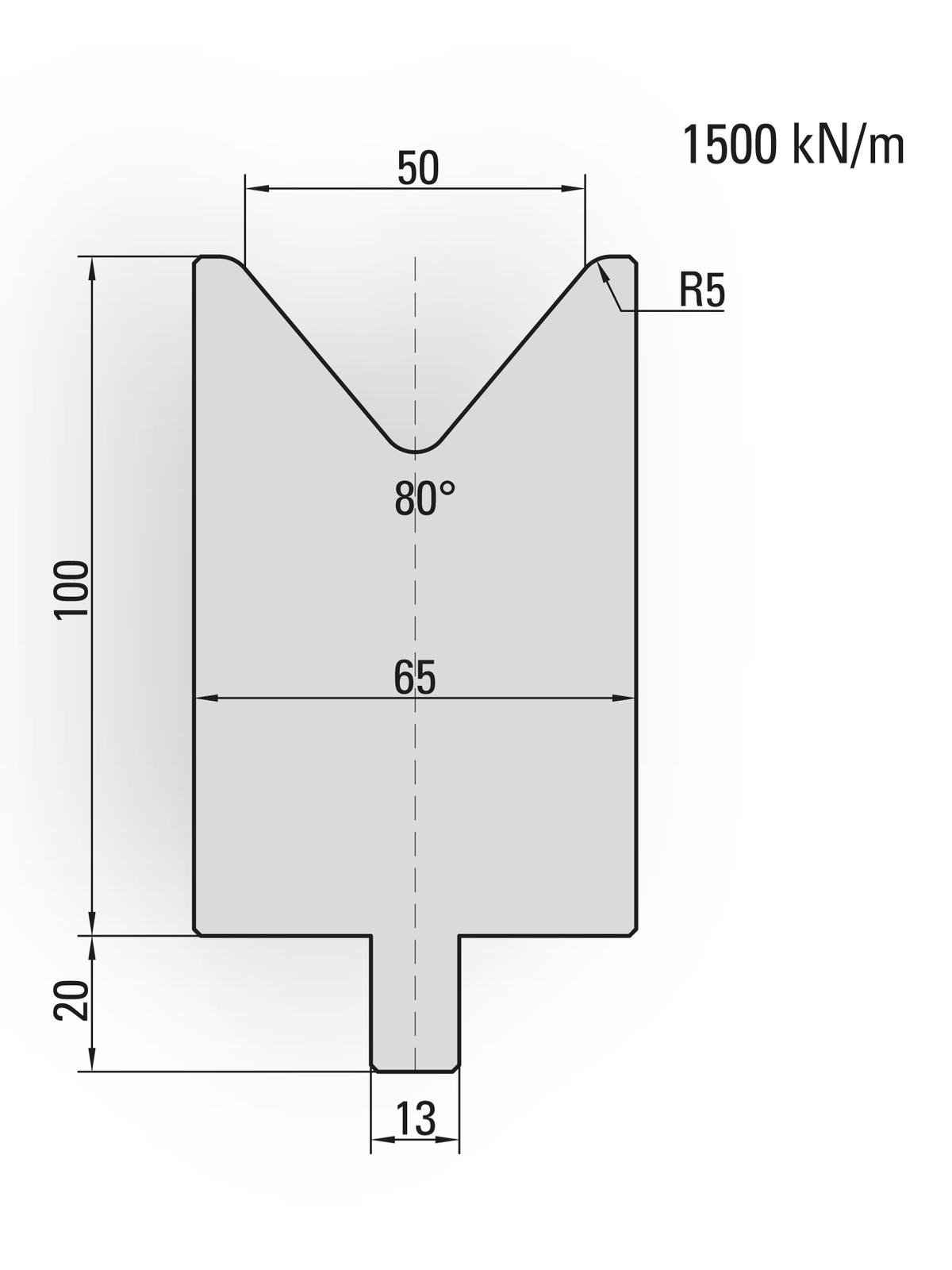 Lengte: 100mm - Gewicht: 4.6 kg