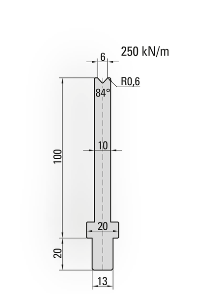 Lengte: 100mm - Gewicht: 1.1 kg