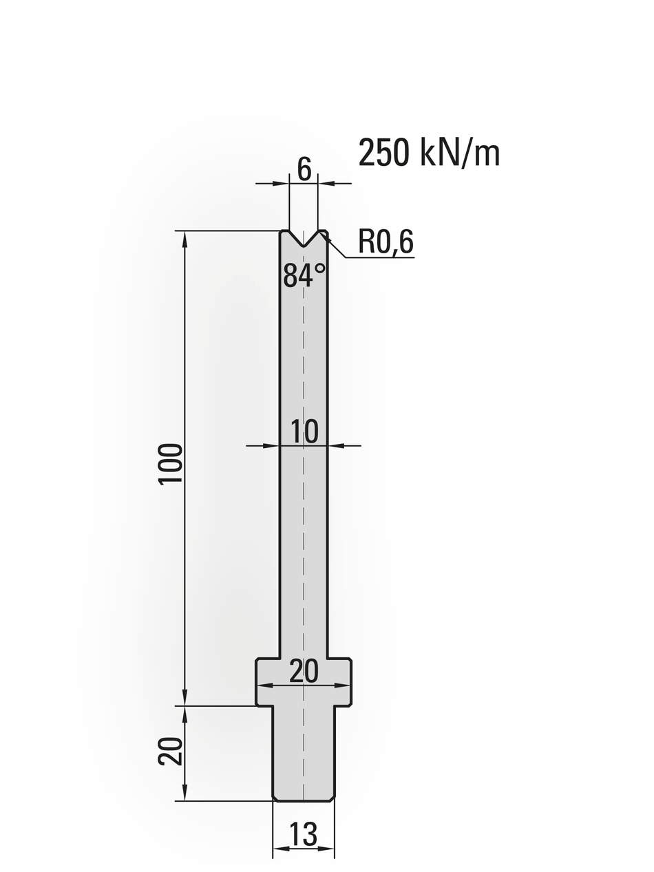 Lengte: 100mm - Gewicht: 1.1 kg