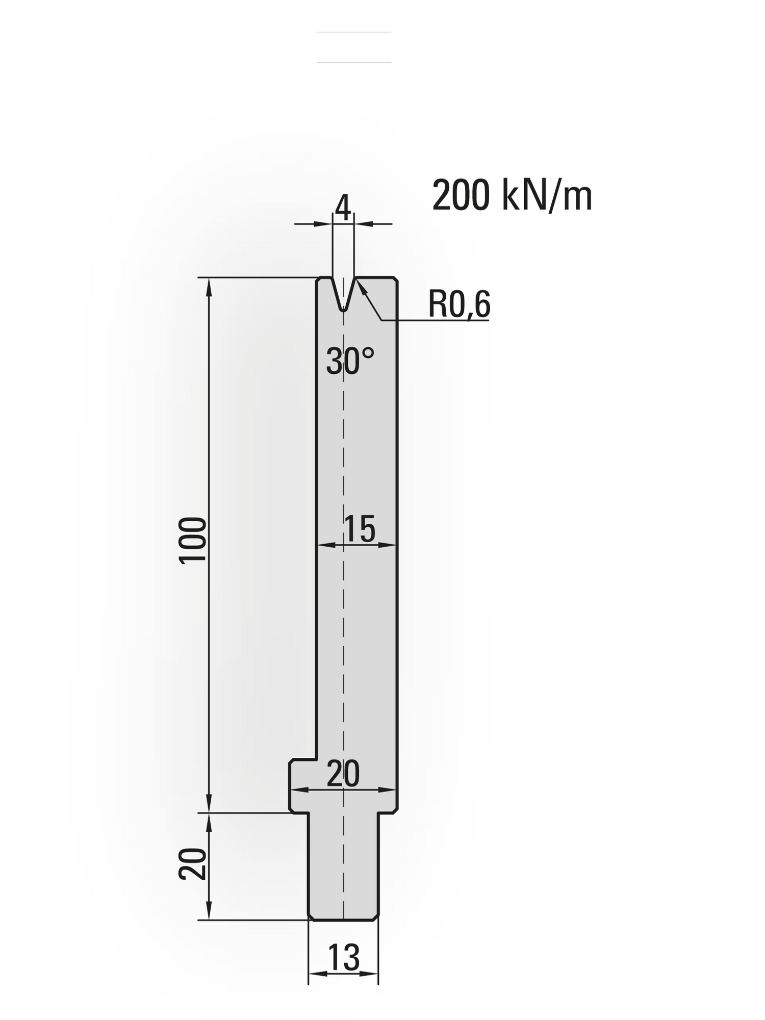 Lengte: 100mm - Gewicht: 1.4 kg