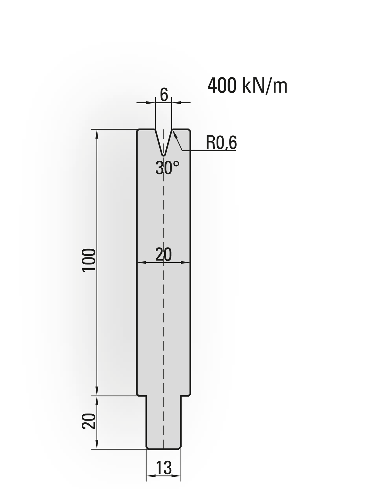 Lengte: 100mm - Gewicht: 1.8 kg