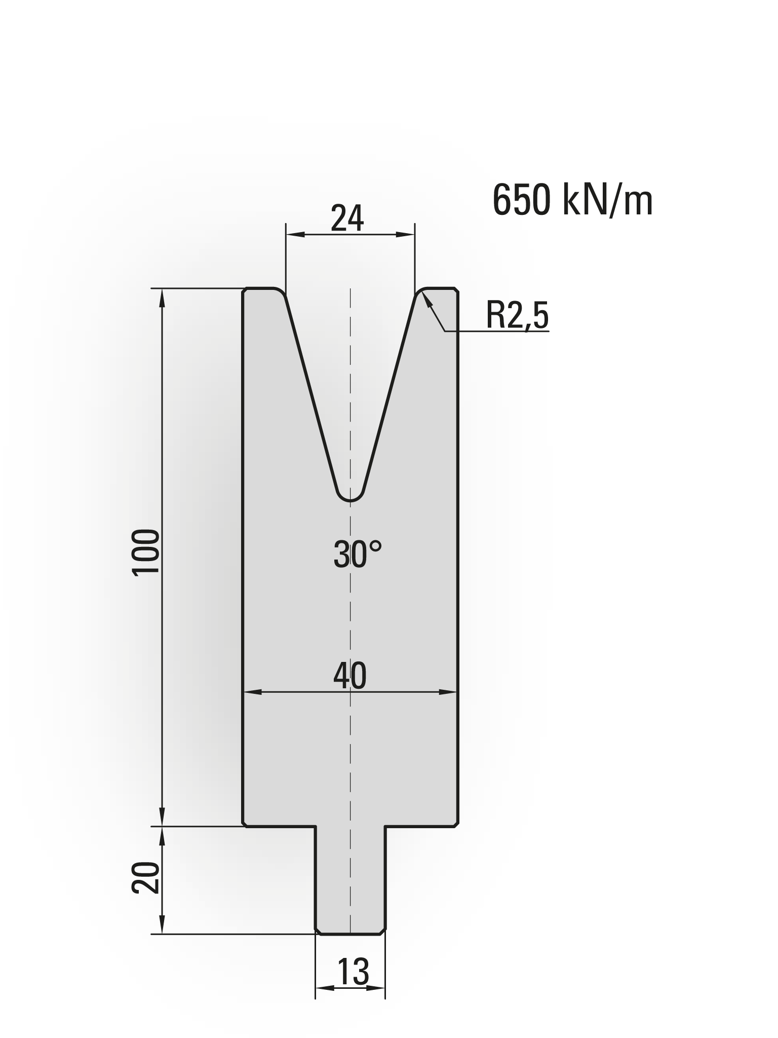 Lengte: 100mm - Gewicht: 2.9 kg