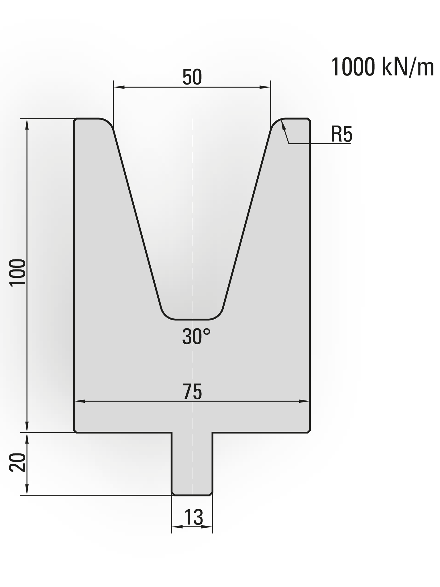 Lengte: 100mm - Gewicht: 4.3 kg