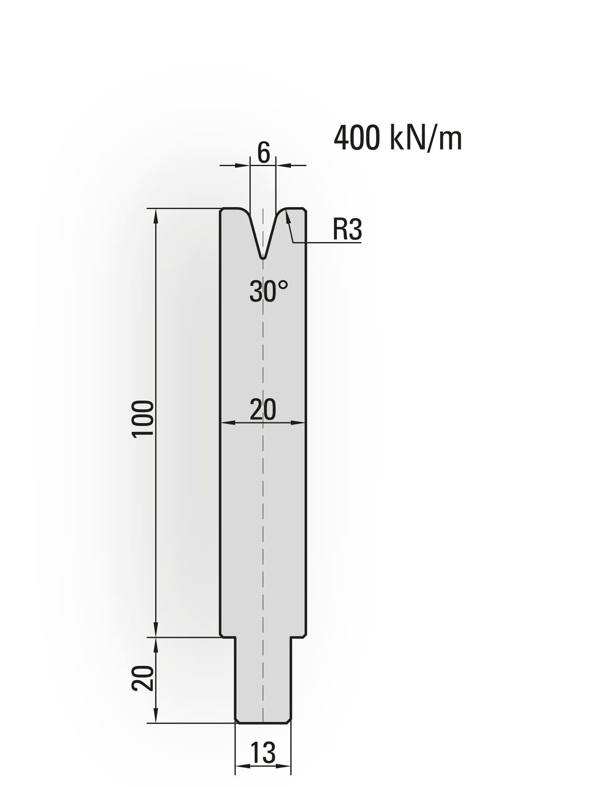 Lengte: 100mm - Gewicht: 1.7 kg