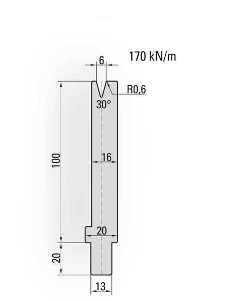 Lengte: 100mm - Gewicht: 1.5 kg