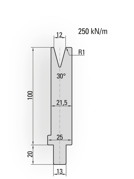 Lengte: 100mm - Gewicht: 1.8 kg