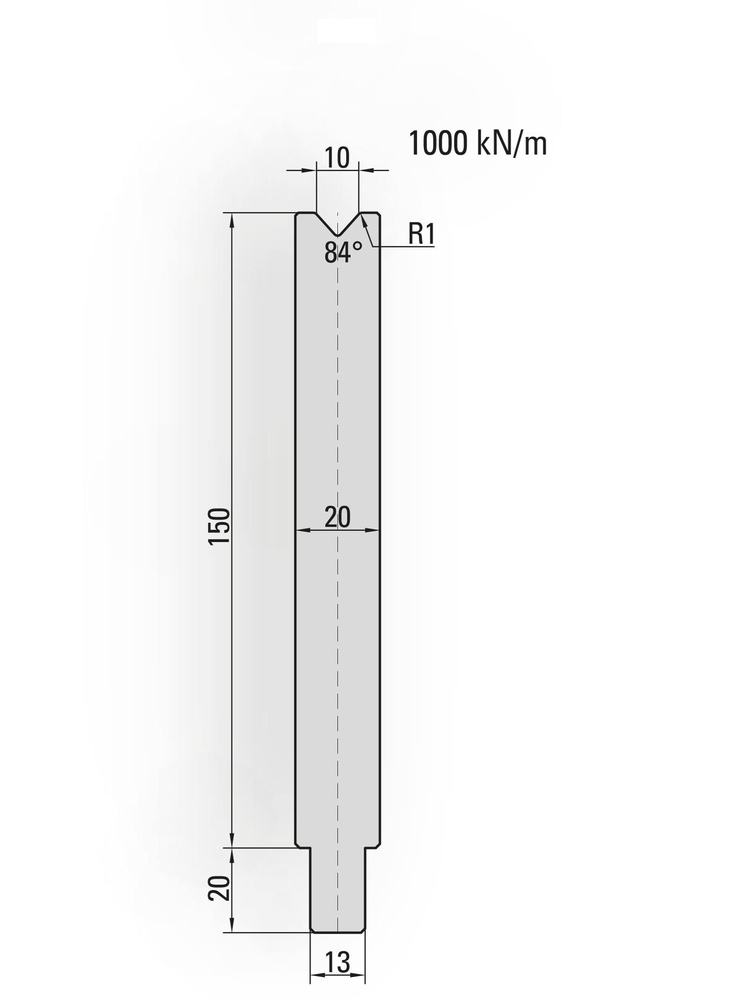 Lengte: 100mm - Gewicht: 2.5 kg