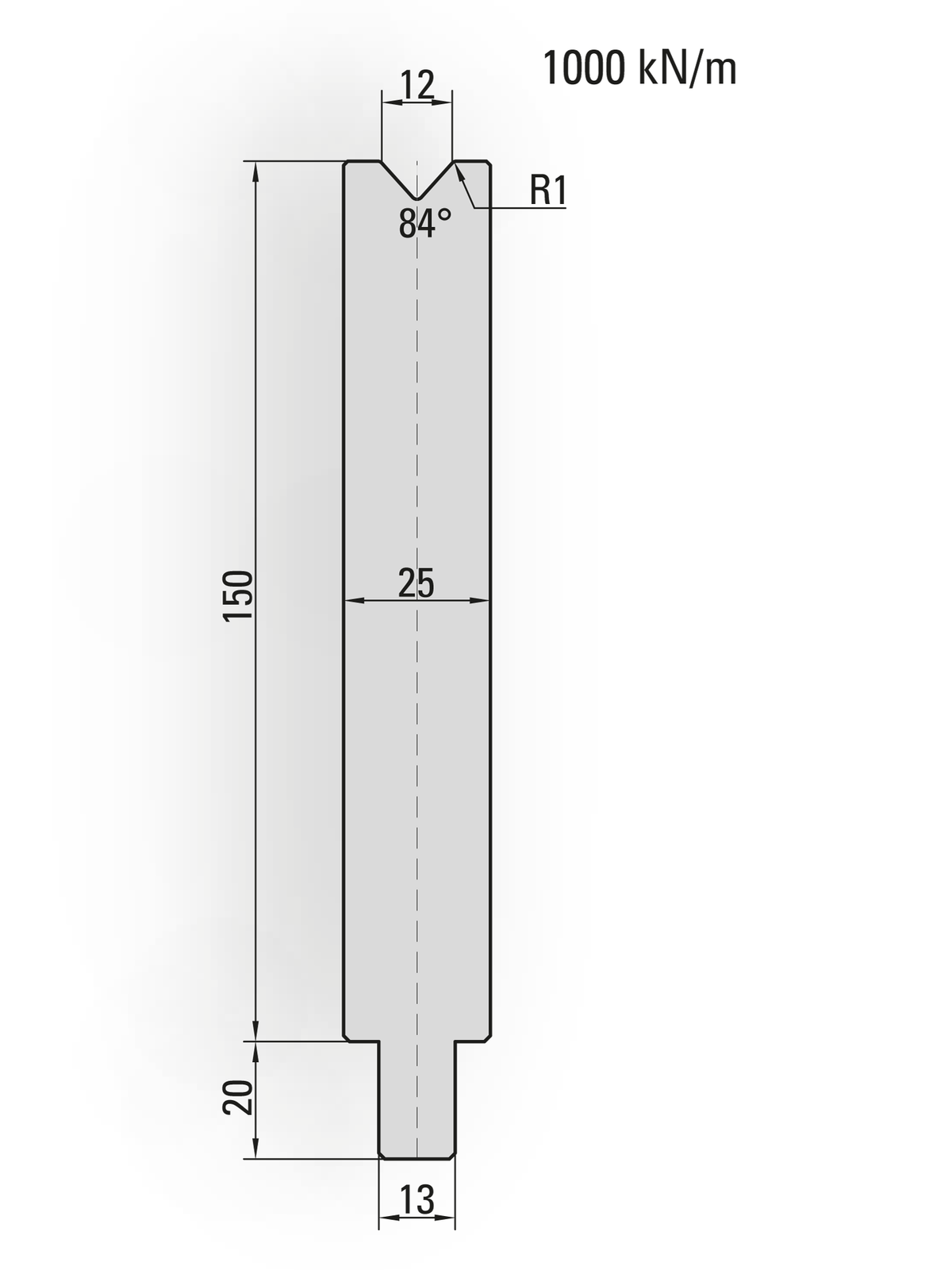 Lengte: 100mm - Gewicht: 3.1 kg