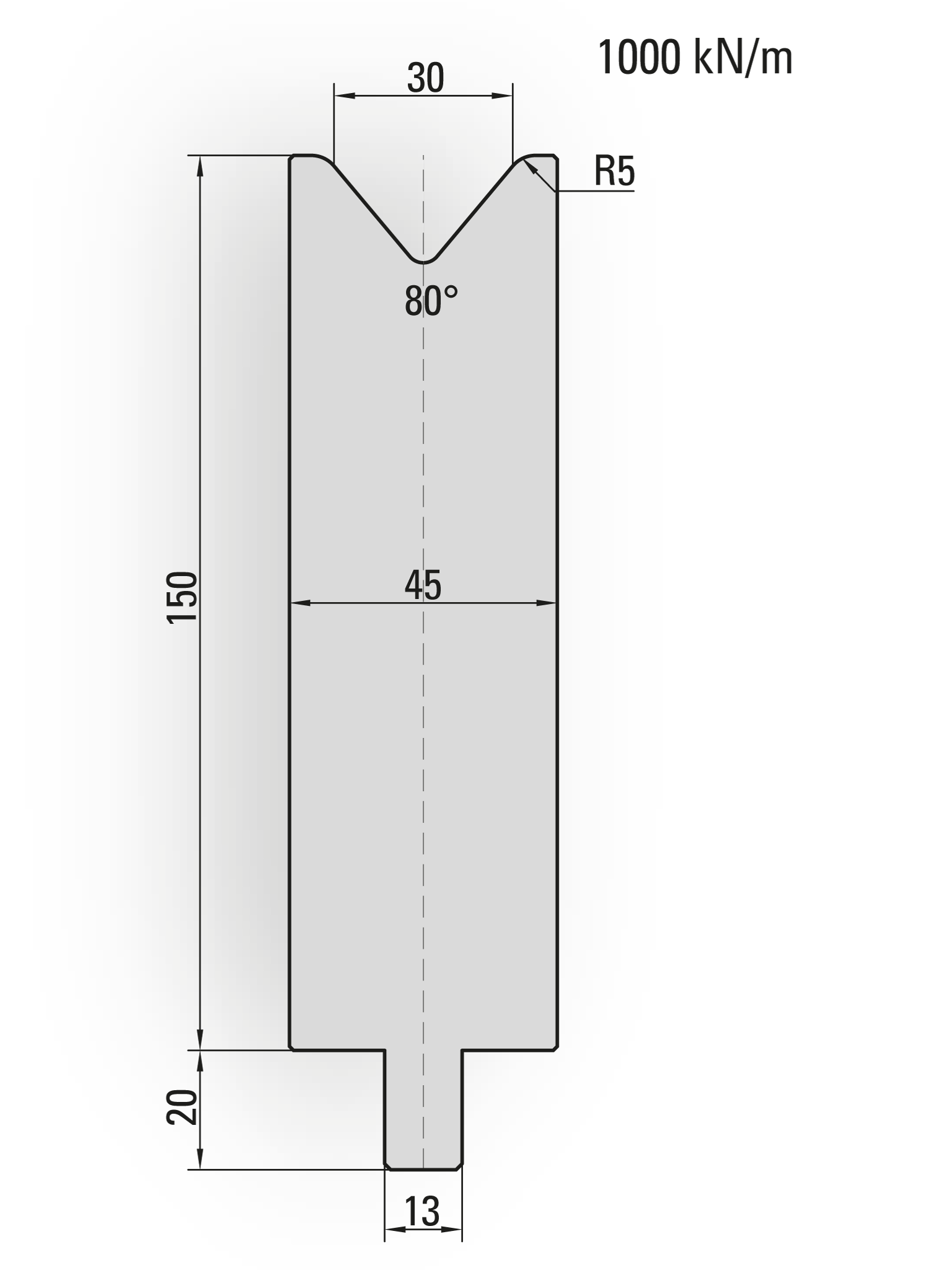 Lengte: 100mm - Gewicht: 5.2 kg