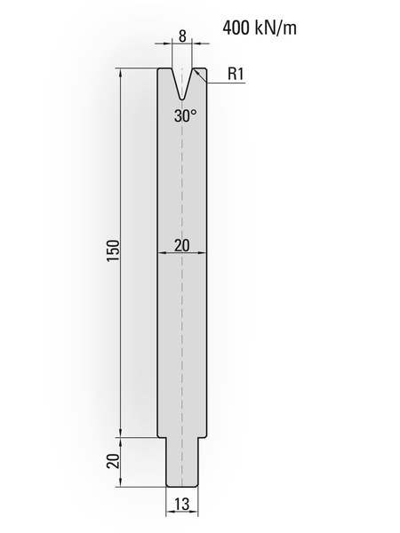 Lengte: 100mm - Gewicht: 2.5 kg