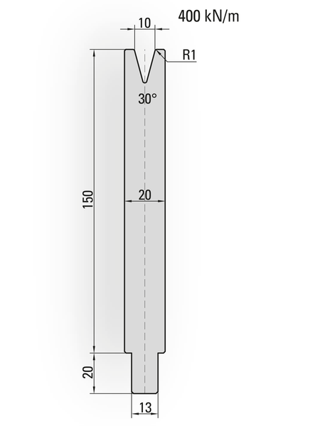 Lengte: 100mm - Gewicht: 2.5 kg