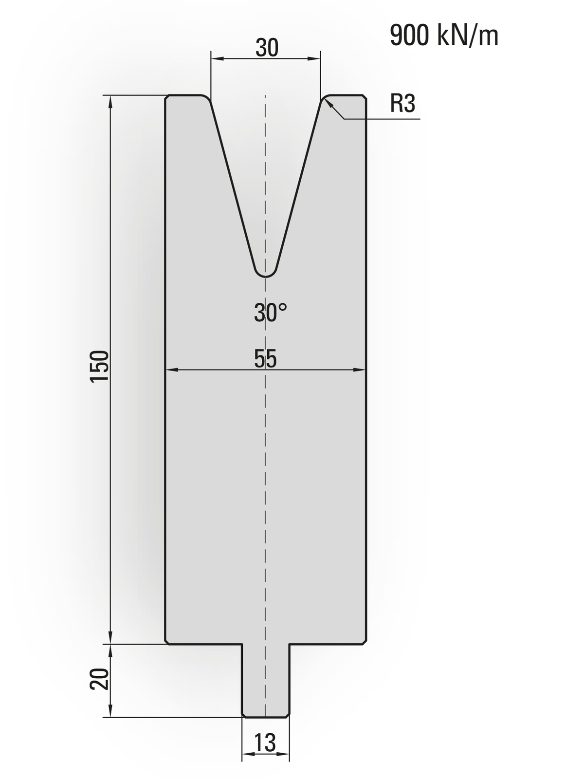 Lengte: 100mm - Gewicht: 6 kg