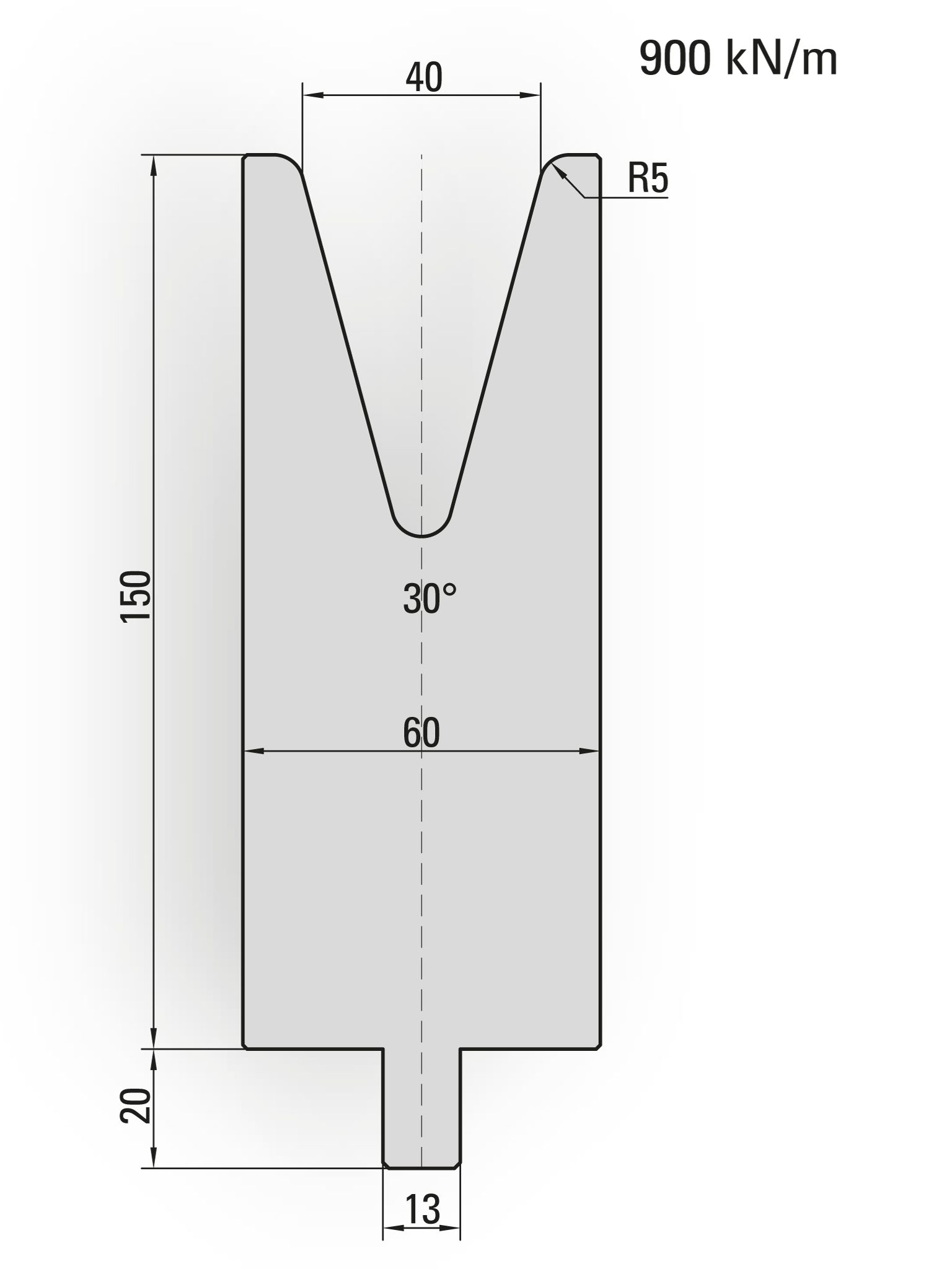 Lengte: 100mm - Gewicht: 6 kg