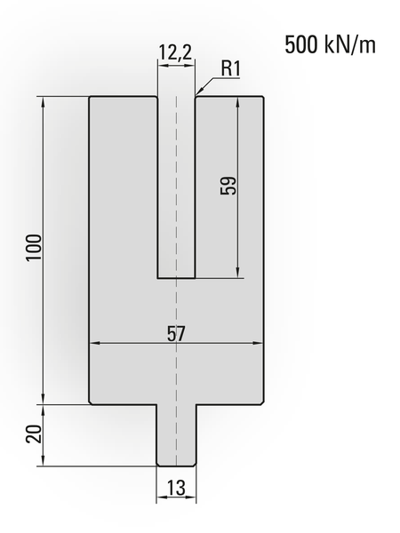 Lengte: 100mm - Gewicht: 4.1 kg