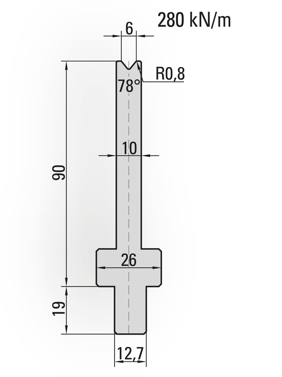 Lengte: 250mm - Gewicht: 2.7 kg