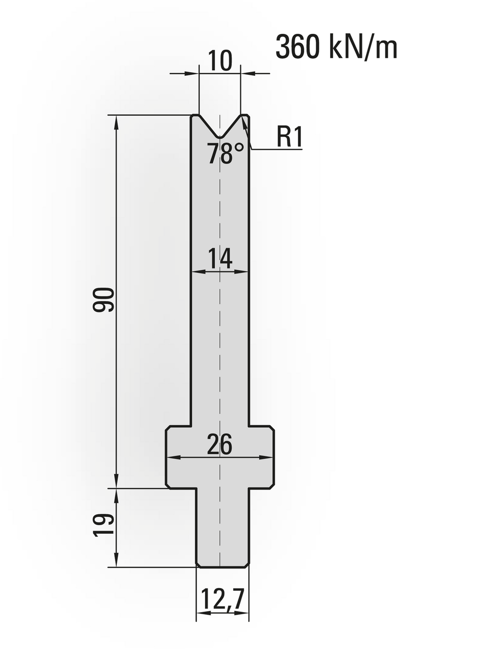 Lengte: 250mm - Gewicht: 3.3 kg