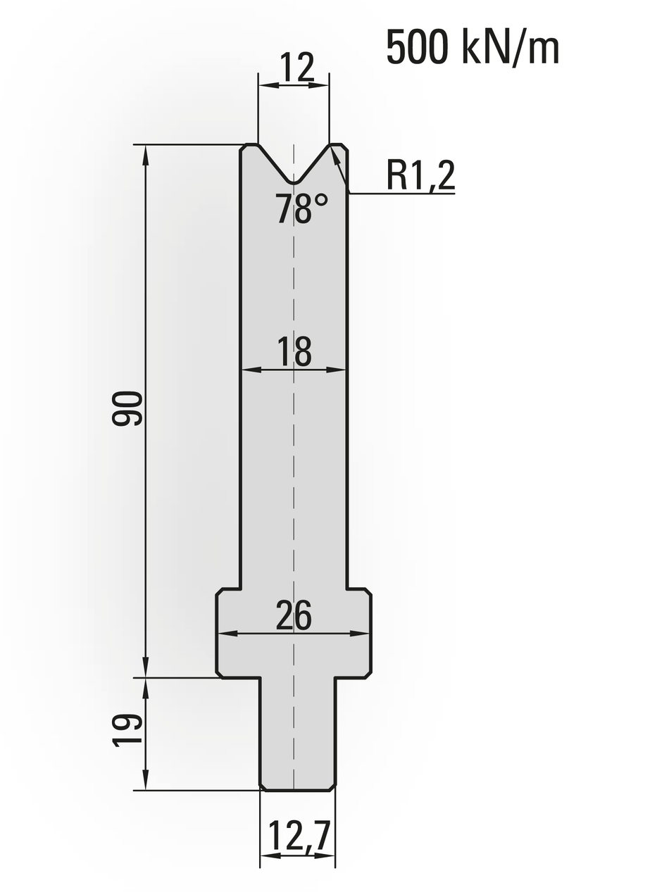 Lengte: 250mm - Gewicht: 3.8 kg